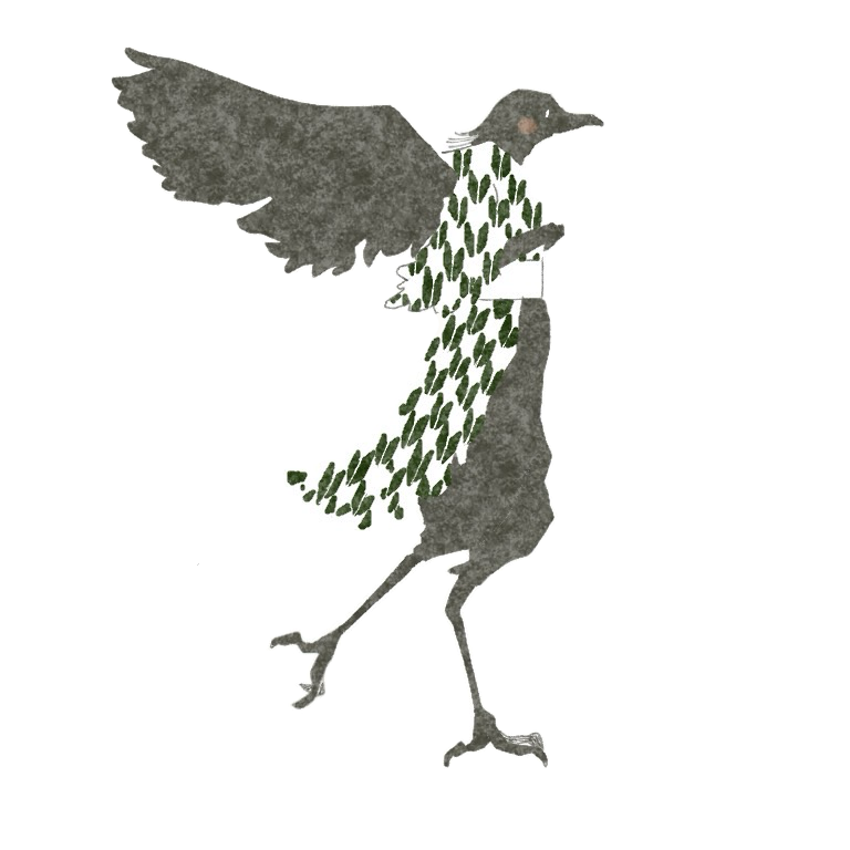鴉のキャラクターイラスト