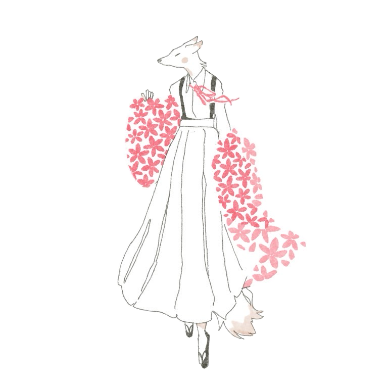 狐のキャラクターイラスト
